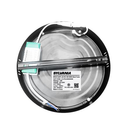ดาวน์ไลท์ LED SYLVANIA BRAVO SURF 6 นิ้ว 12 วัตต์ WARM WHITE สีดำ_2