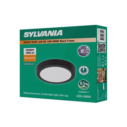 ดาวน์ไลท์ LED SYLVANIA BRAVO SURF 6 นิ้ว 12 วัตต์ WARM WHITE สีดำ_3