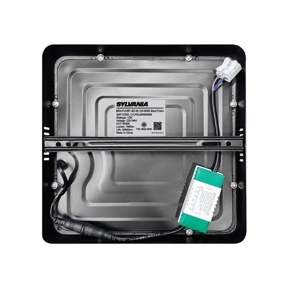 ดาวน์ไลท์ LED SYLVANIA BRAVO SURF 6 นิ้ว 12 วัตต์ DAYLIGHT สีดำ