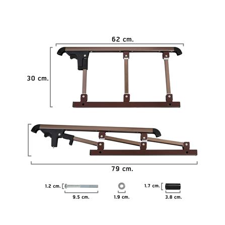 เตียงพับพร้อม TOPPER THAIBULL OLT245-90BL สีน้ำเงิน_6