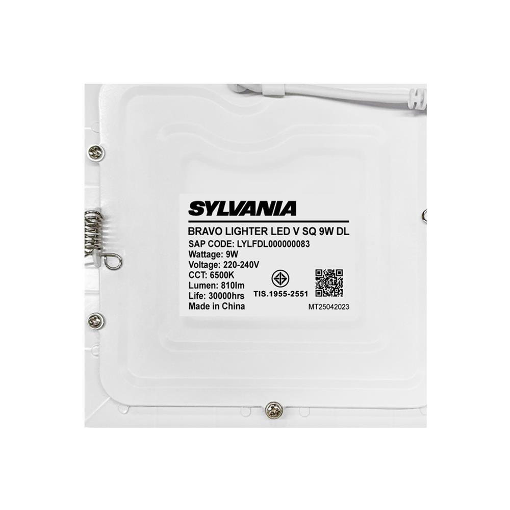 ดาวน์ไลท์ LED SYLVANIA BRAVO LIGHTER 4 นิ้ว 9 วัตต์ DAYLIGHT สีขาว