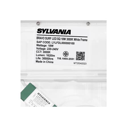 ดาวน์ไลท์ LED SYLVANIA BRAVO SURF 8 นิ้ว 18 วัตต์ WARM WHITE สีขาว_6
