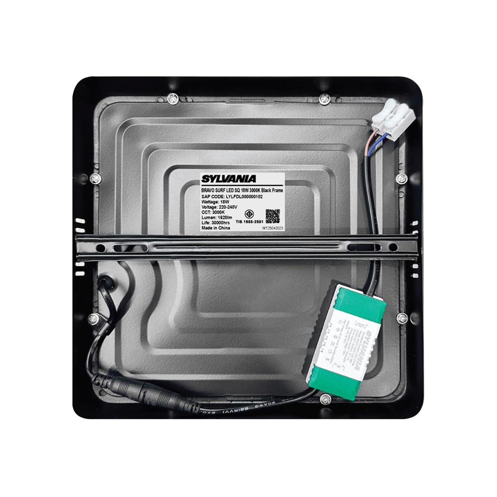 ดาวน์ไลท์ LED SYLVANIA BRAVO SURF 8 นิ้ว 18 วัตต์ WARM WHITE สีดำ
