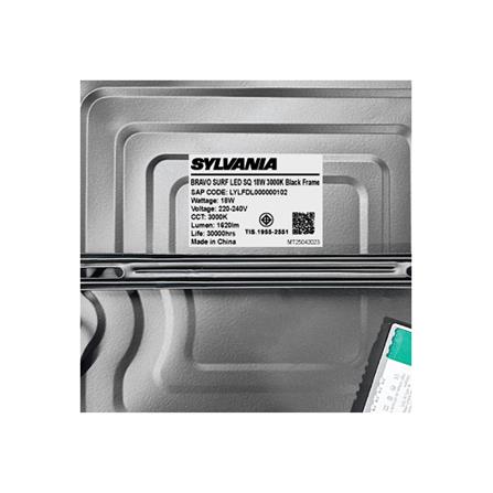 ดาวน์ไลท์ LED SYLVANIA BRAVO SURF 8 นิ้ว 18 วัตต์ WARM WHITE สีดำ_6