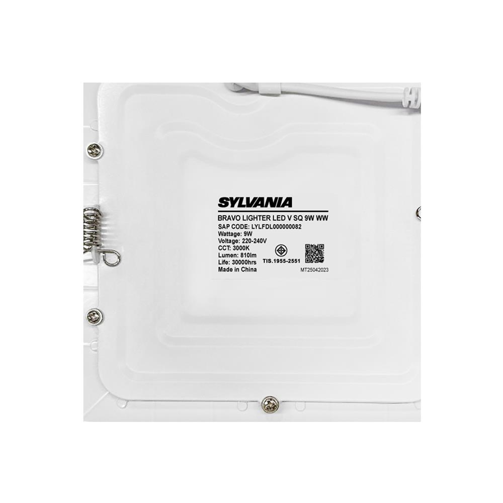 ดาวน์ไลท์ LED SYLVANIA BRAVO LIGHTER 4 นิ้ว 9 วัตต์ WARM WHITE สีขาว