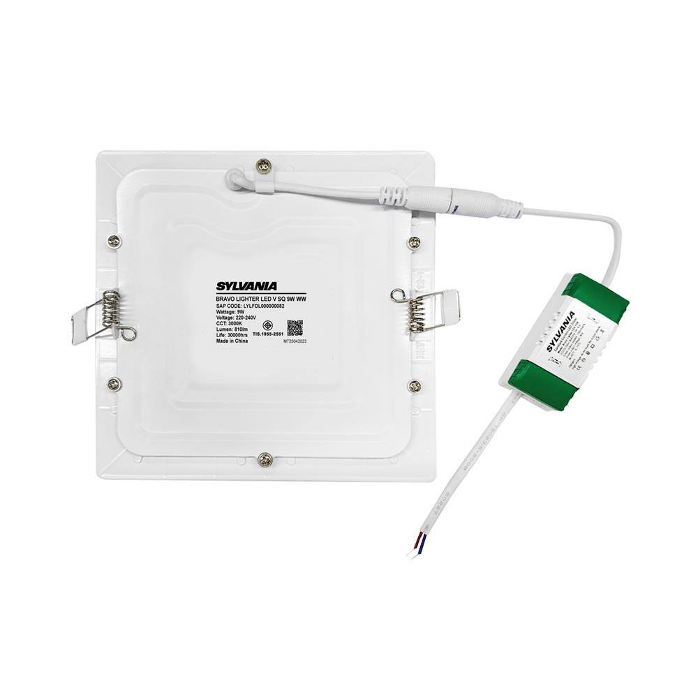 ดาวน์ไลท์ LED SYLVANIA BRAVO LIGHTER 4 นิ้ว 9 วัตต์ WARM WHITE สีขาว