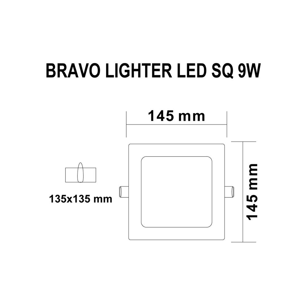 ดาวน์ไลท์ LED SYLVANIA BRAVO LIGHTER 4 นิ้ว 9 วัตต์ WARM WHITE สีขาว