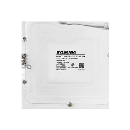 ดาวน์ไลท์ LED SYLVANIA BRAVO LIGHTER 4 นิ้ว 9 วัตต์ WARM WHITE สีขาว_6