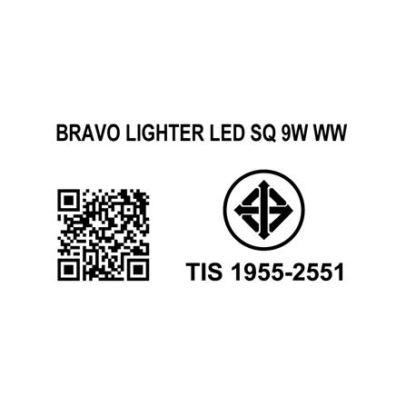ดาวน์ไลท์ LED SYLVANIA BRAVO LIGHTER 4 นิ้ว 9 วัตต์ WARM WHITE สีขาว_7