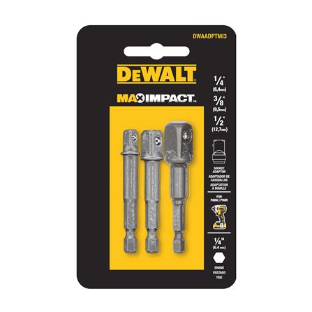 ก้านต่อลูกบ็อกซ์ DEWALT DWAADPTMI3 1/4 นิ้ว 3/8 นิ้ว 1/2 นิ้ว_1