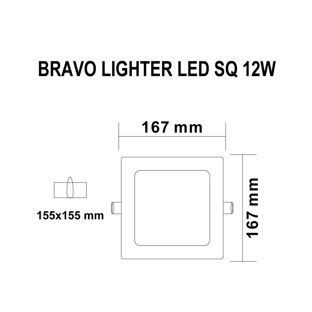ดาวน์ไลท์ LED SYLVANIA BRAVO LIGHTER 6 นิ้ว 12 วัตต์ DAYLIGHT สีขาว