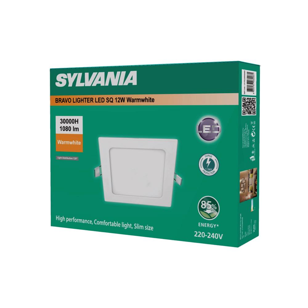 ดาวน์ไลท์ LED SYLVANIA BRAVO LIGHTER 6 นิ้ว 12 วัตต์ WARM WHITE สีขาว
