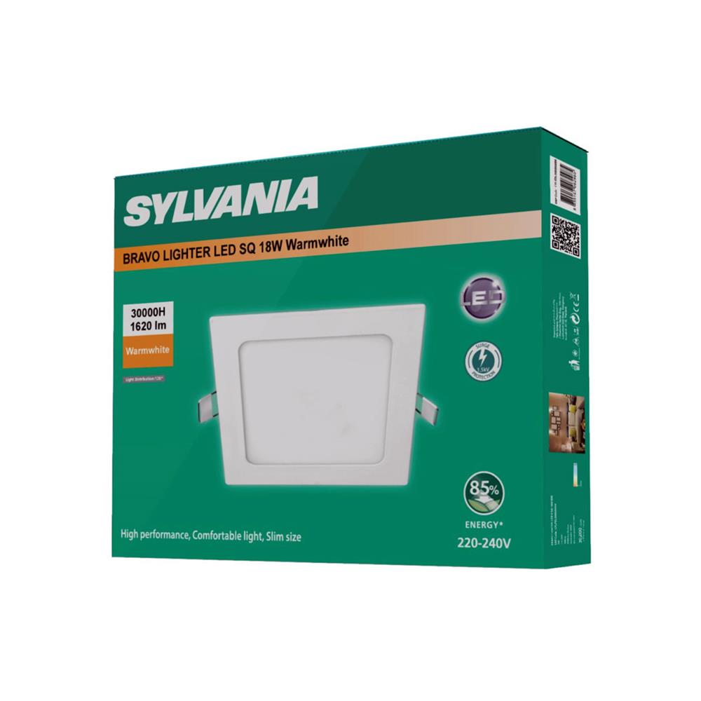 ดาวน์ไลท์ LED SYLVANIA BRAVO LIGHTER 8 นิ้ว 18 วัตต์ WARM WHITE สีขาว