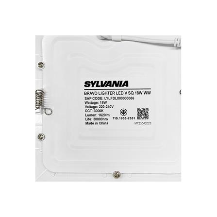 ดาวน์ไลท์ LED SYLVANIA BRAVO LIGHTER 8 นิ้ว 18 วัตต์ WARM WHITE สีขาว_6
