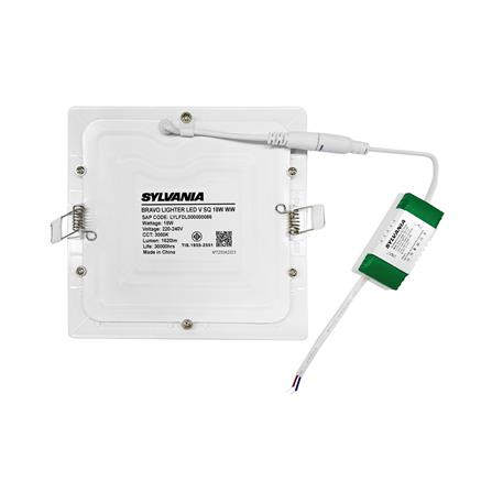 ดาวน์ไลท์ LED SYLVANIA BRAVO LIGHTER 8 นิ้ว 18 วัตต์ WARM WHITE สีขาว_3