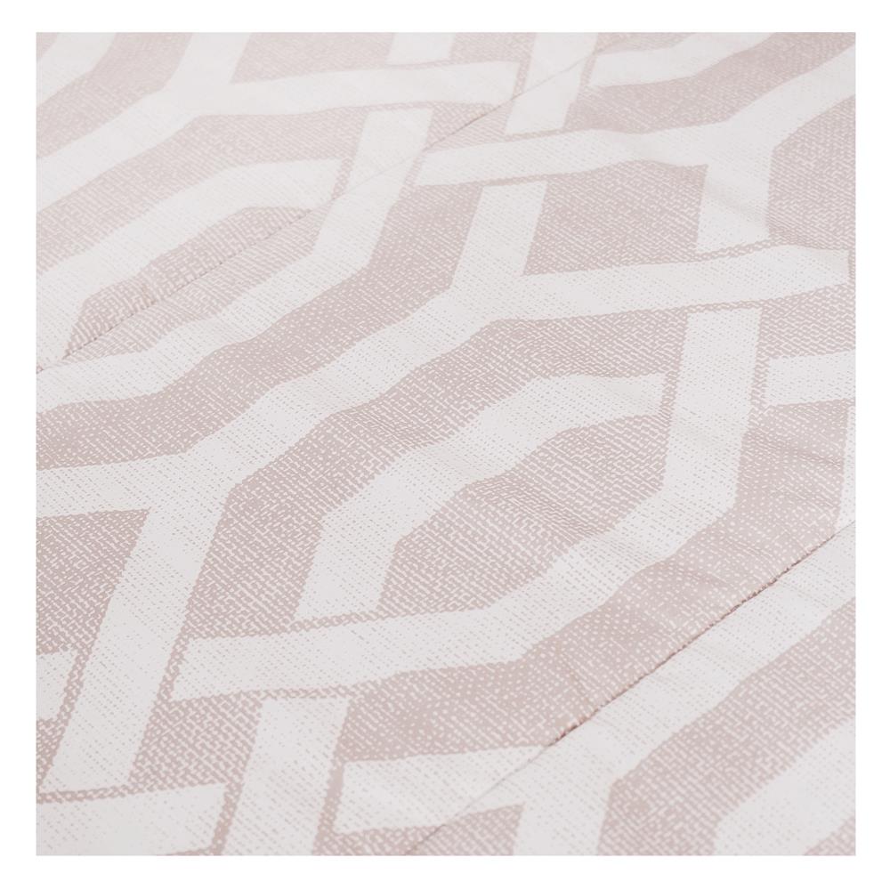 ชุดผ้าปูที่นอน 6 ฟุต 6 ชิ้น HOME LIVING STYLE GEO สี LIGHT BROWN