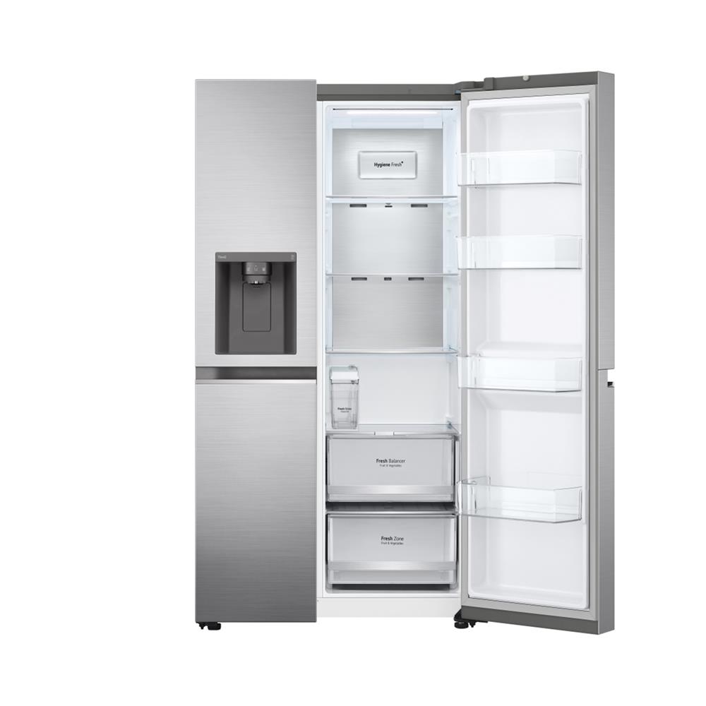 ตู้เย็น SIDE BY SIDE LG GC-L257SFZW.APYPLM 22.4 คิว สีเงิน อินเวอร์เตอร์