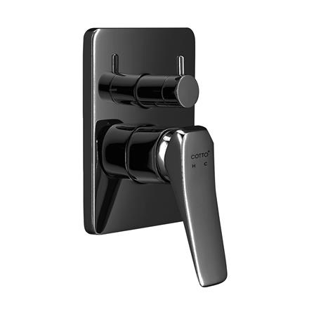 วาล์วฝังกำแพงผสม COTTO CT2304A(BN2) สีดำเทา