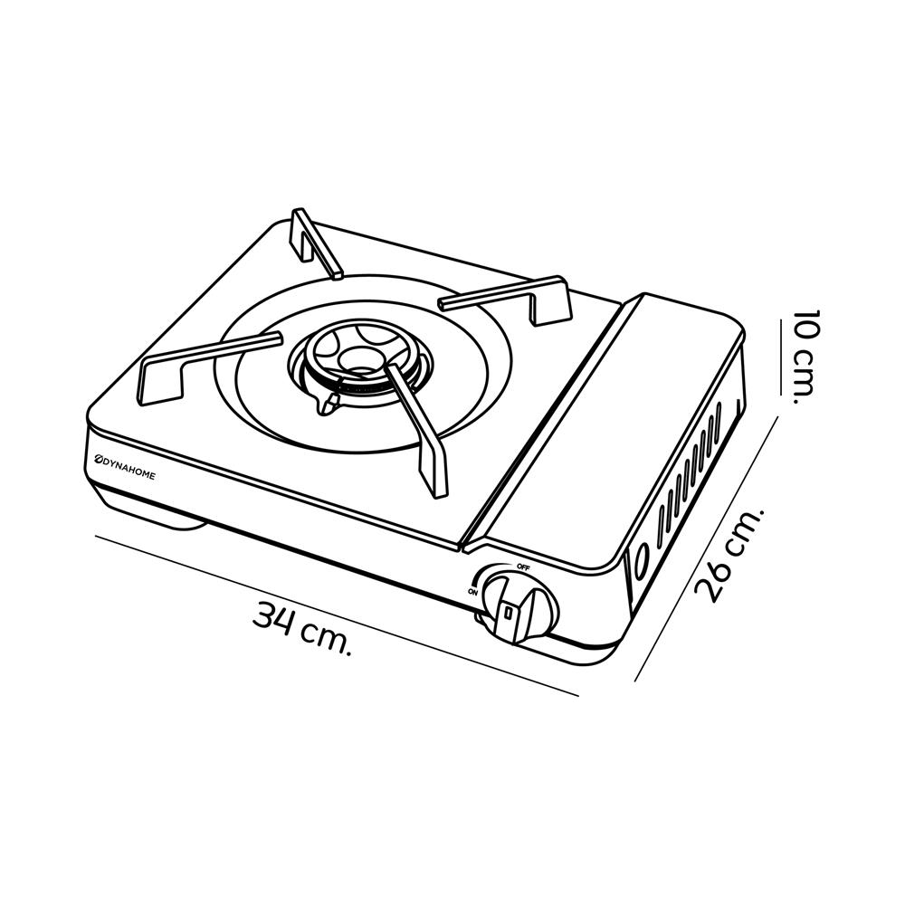 เตาแก๊สปิกนิก DYNA HOME DH-1001-P สีชมพู