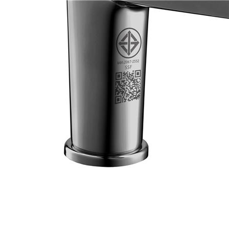 ก๊อกอ่างล้างหน้าเดี่ยว COTTO CT1241A(BN2) ดำเทา_2