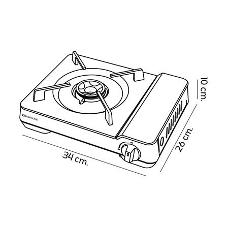 เตาแก๊สปิกนิก DYNA HOME DH-1001-G สีเขียว_4