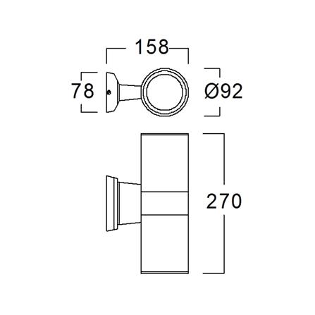 ไฟกิ่งภายนอก L&E 36-00562 สีเทา_6
