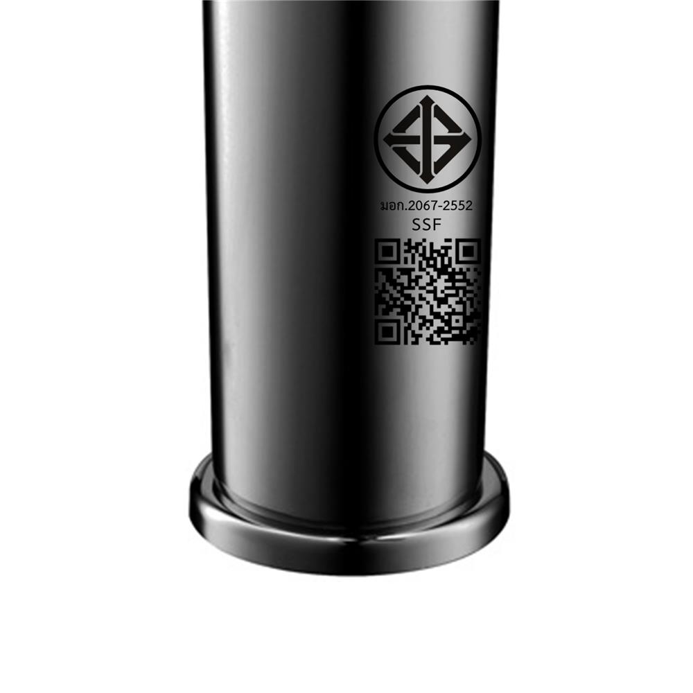 ก๊อกอ่างล้างหน้าผสม COTTO CT2302AY(BN2) ดำเทา