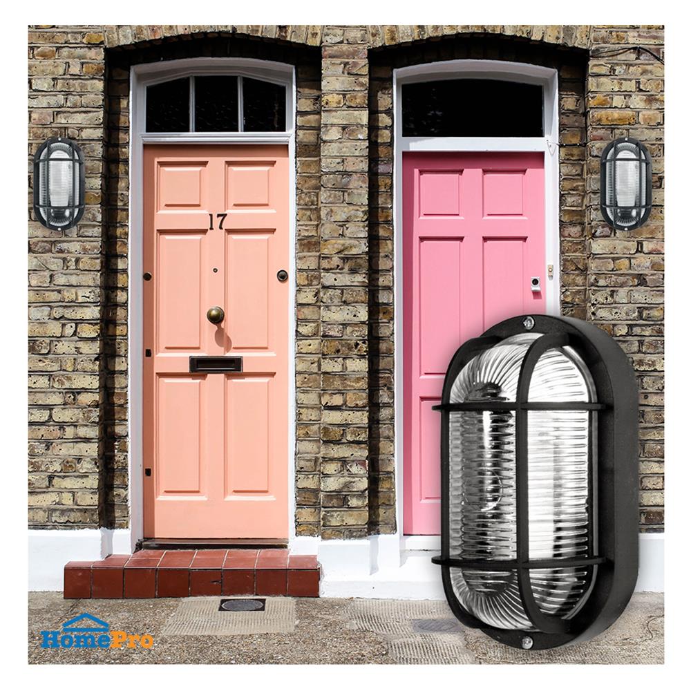 ไฟผนังภายนอก L&E 36-00136 สีดำ