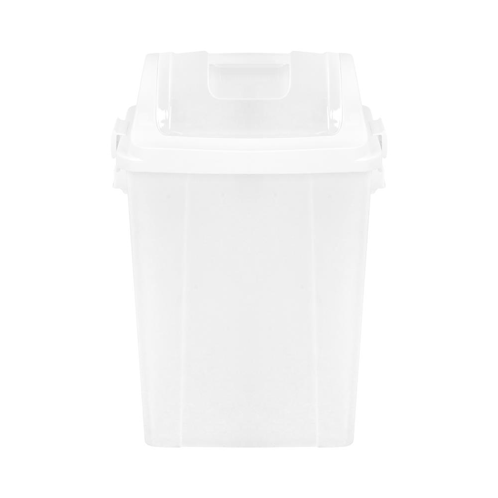 ถังขยะเหลี่ยมฝาสวิง ACCO 60 ลิตร สีใส