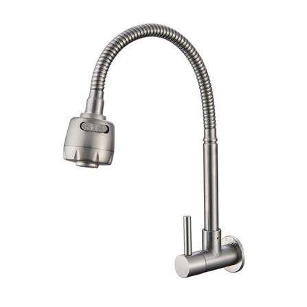 ก๊อกซิงค์เดี่ยวติดผนัง RASLAND RA A125-A365 สเตนเลส_0