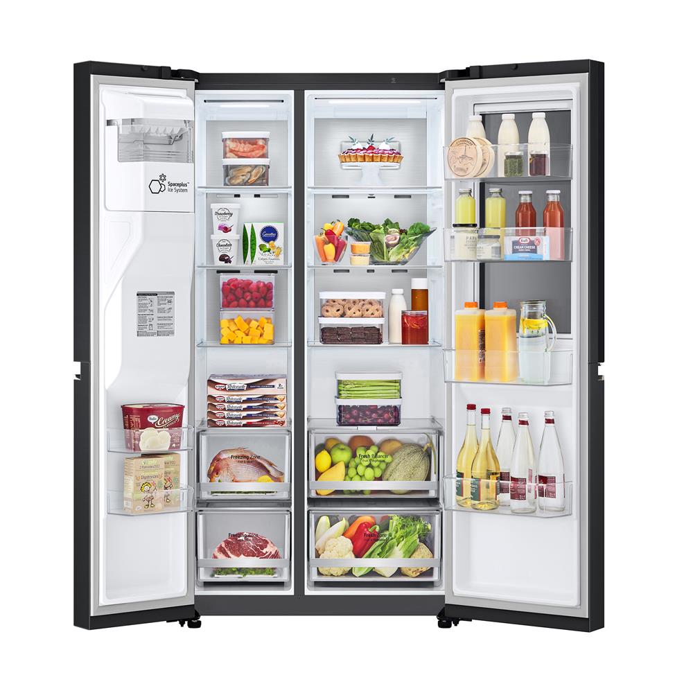 ตู้เย็น SIDE BY SIDE LG GC-X257SQZW.AEPPLMT 22.4 คิว สีดำ
