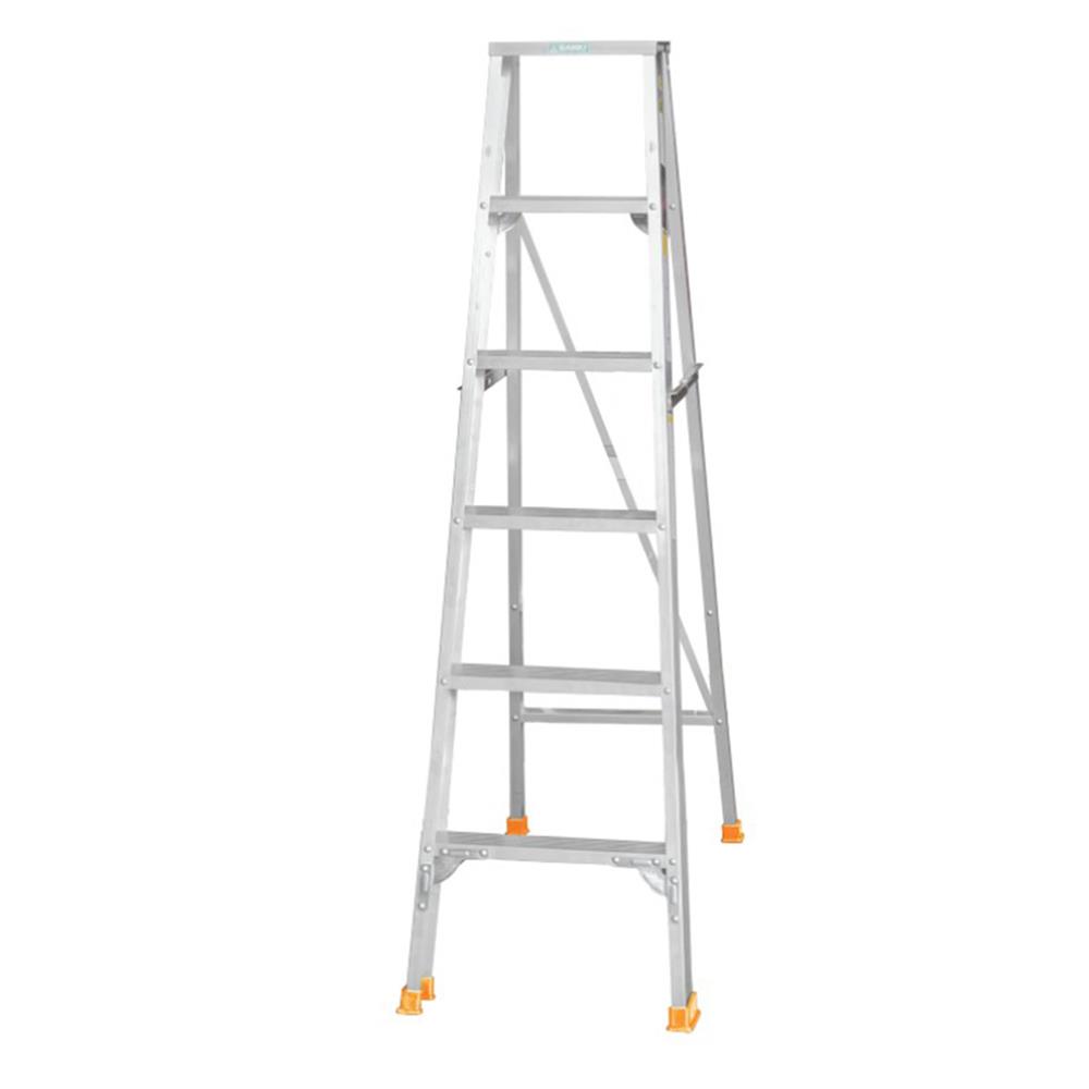 บันไดอะลูมิเนียม ทรง A SANKI 6 ขั้น