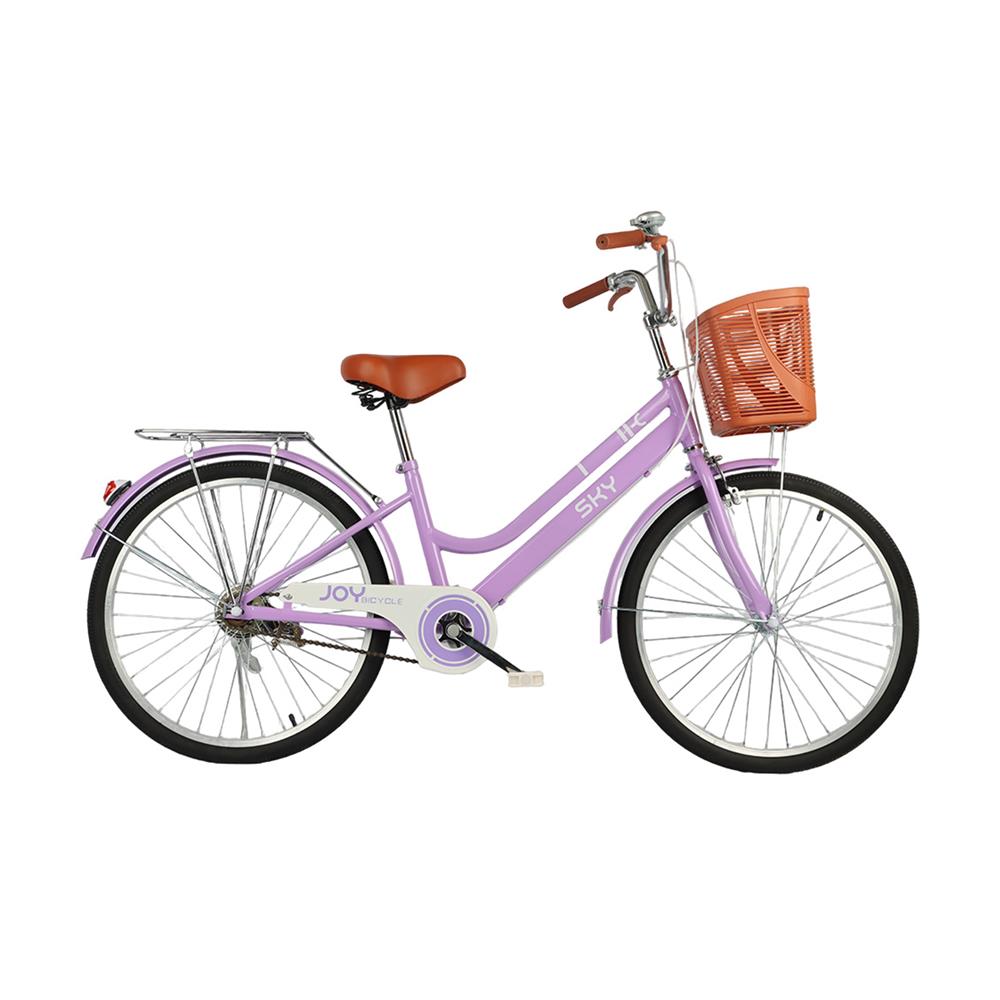 จักรยานแม่บ้าน 24 นิ้ว JOY BICYCLE SKY สีม่วง