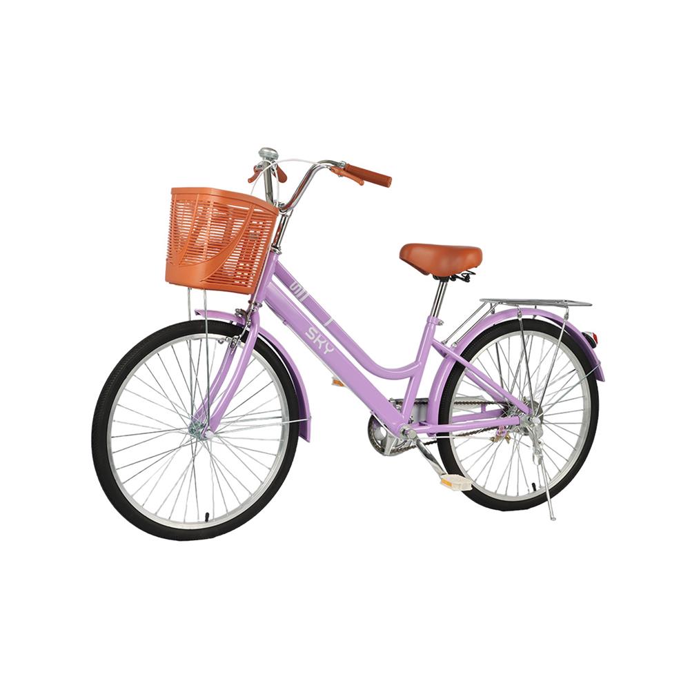 จักรยานแม่บ้าน 24 นิ้ว JOY BICYCLE SKY สีม่วง