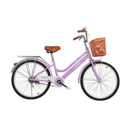 จักรยานแม่บ้าน 24 นิ้ว JOY BICYCLE SKY สีม่วง
