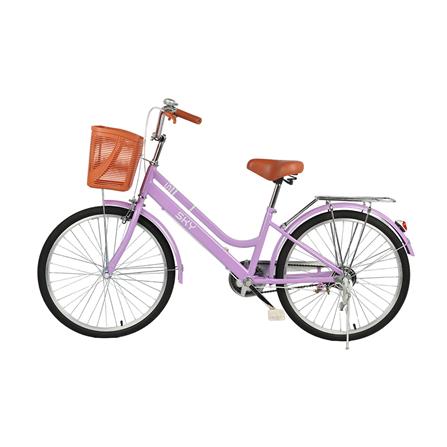 จักรยานแม่บ้าน 24 นิ้ว JOY BICYCLE SKY สีม่วง_1