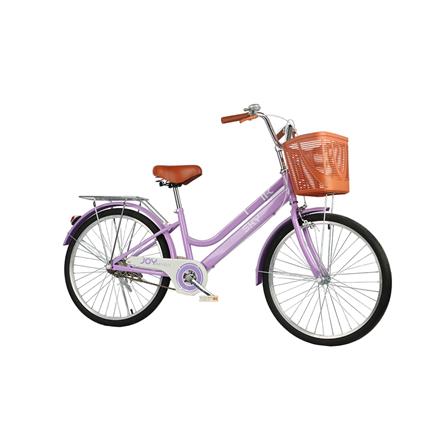จักรยานแม่บ้าน 24 นิ้ว JOY BICYCLE SKY สีม่วง_2