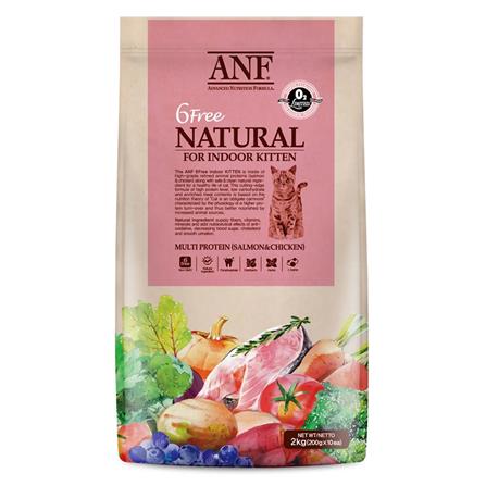 อาหารแมว ANF 6 FREE NATURAL FOR INDOOR KITTEN 2 กก._0