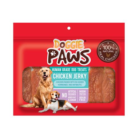 ขนมสุนัข DOGGIE PAWS CHICKEN JERKY สันในไก่ 320 ก._0