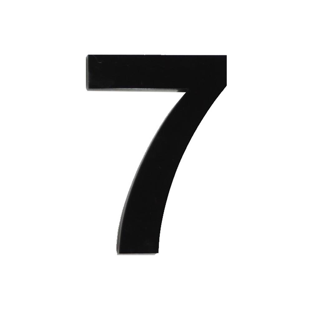 ตัวเลขอารบิก 7 S&T 100 มม. สีดำ