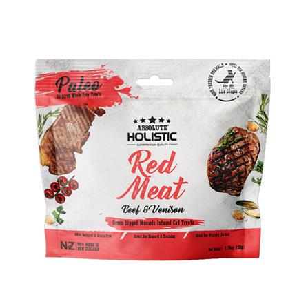 ขนมแมว ABSOLUTE HOLISTIC AIR DRIED BEEF AND VENISON 50 ก._0