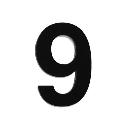ตัวเลขอารบิก 9 S&T 75 มม. สีดำ_0
