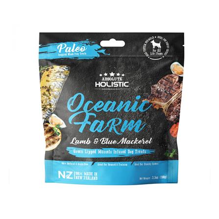 ขนมสุนัข ABSOLUTE HOLISTIC AIR DRIED LAMB AND BLUE MACKEREL 100 ก._0