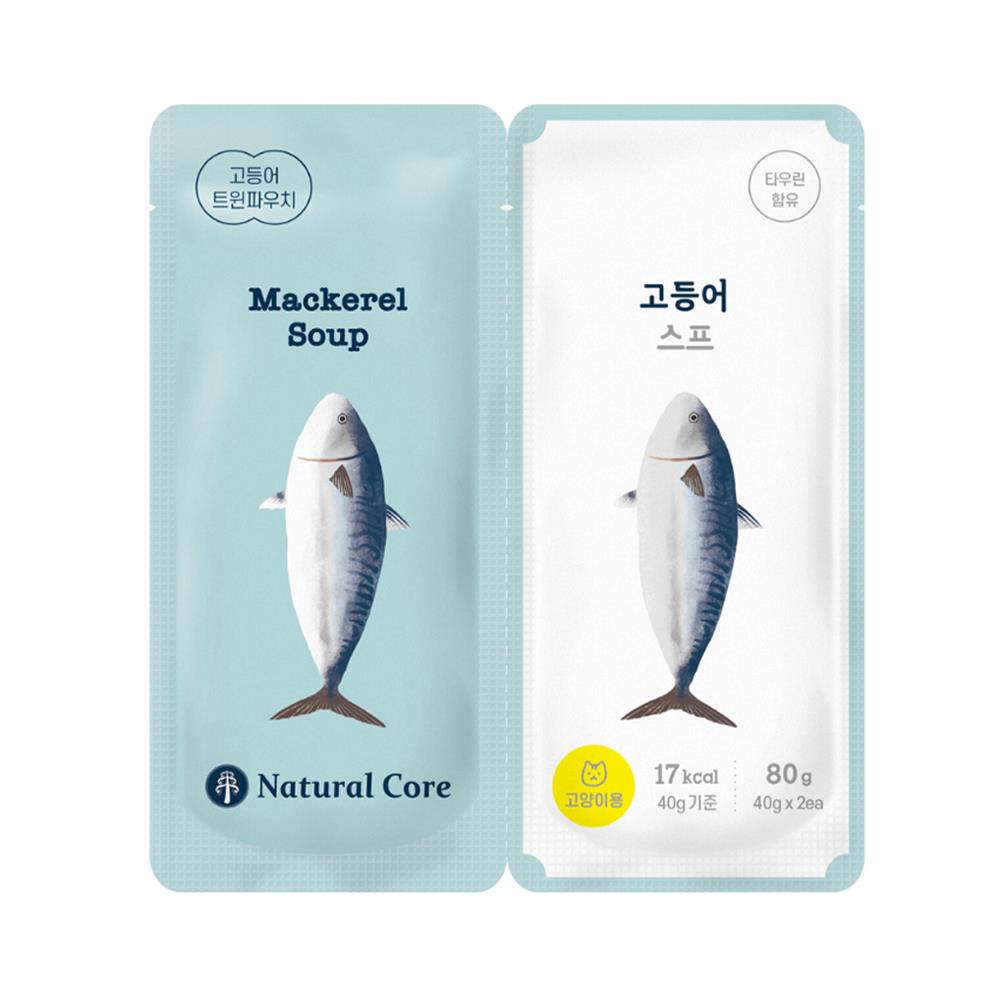 อาหารเปียกแมว NATURAL CORE TWIN POUCH MACKEREL 80 ก.