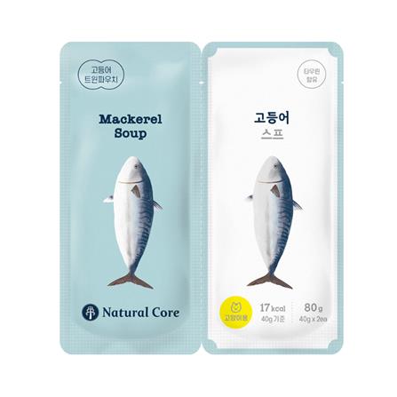 อาหารเปียกแมว NATURAL CORE TWIN POUCH MACKEREL 80 ก._0