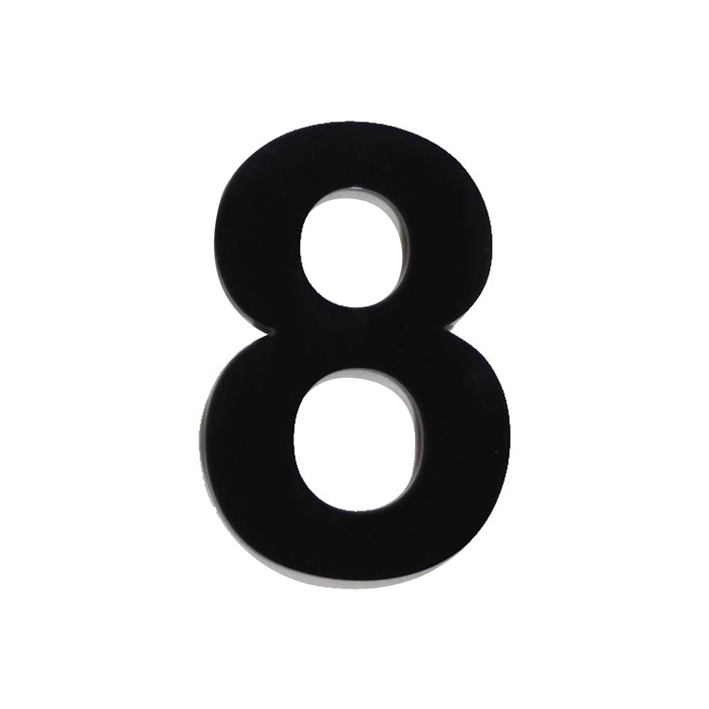 ตัวเลขอารบิก 8 S&T 100 มม. สีดำ