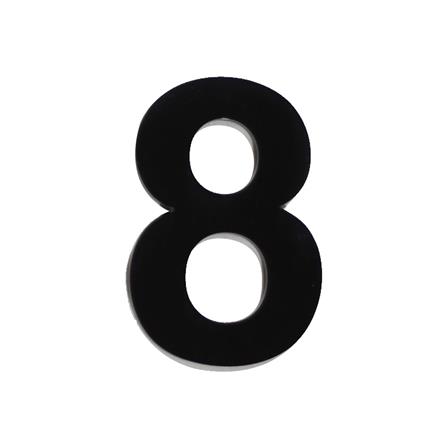 ตัวเลขอารบิก 8 S&T 100 มม. สีดำ
