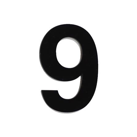 ตัวเลขอารบิก 9 S&T 100 มม. สีดำ
