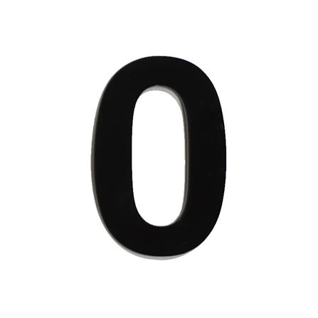 ตัวเลขอารบิก 0 S&T 100 มม. สีดำ