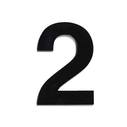 ตัวเลขอารบิก 2 S&T 100 มม. สีดำ_0
